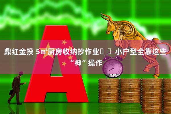 鼎红金投 5㎡厨房收纳抄作业❗️小户型全靠这些“神”操作